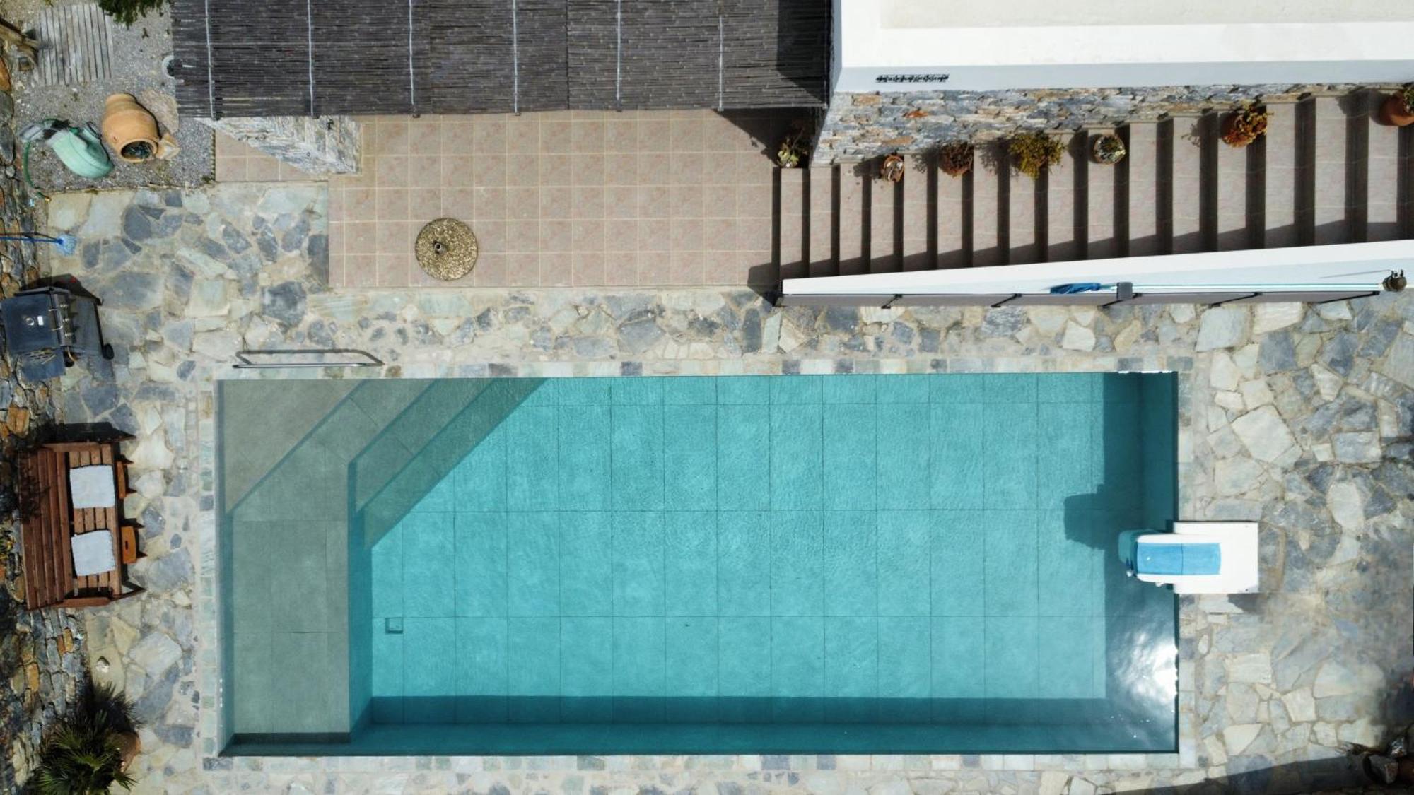 Villa Mavri Ruhige Private Pool Villa, Meerblick Agia Paraskevi  Phòng bức ảnh