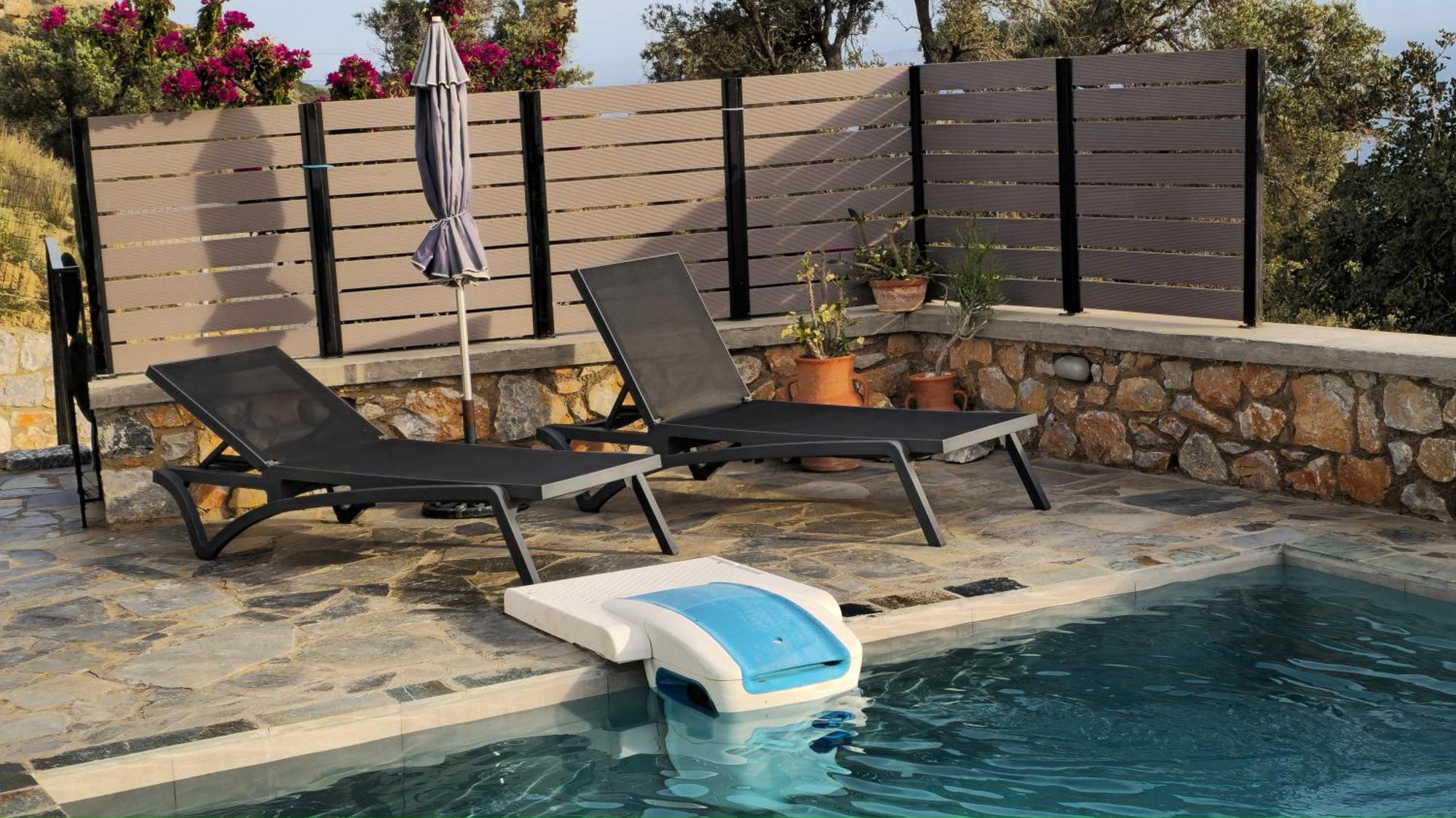Villa Mavri Ruhige Private Pool Villa, Meerblick Agia Paraskevi  Ngoại thất bức ảnh